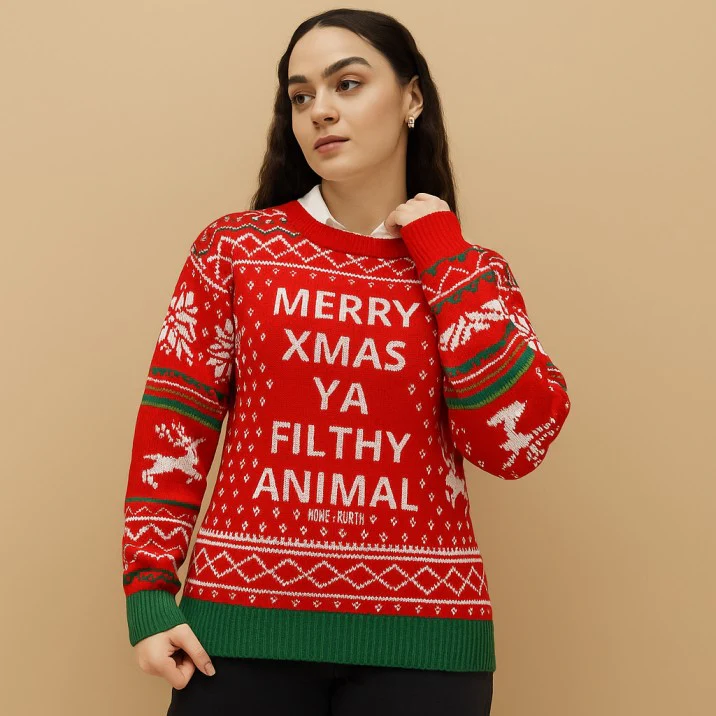 Filthy Animal Unisex Christmas Ugly Sweater / Jumper - Image 2