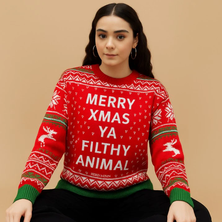 Filthy Animal Unisex Christmas Ugly Sweater / Jumper - Image 6